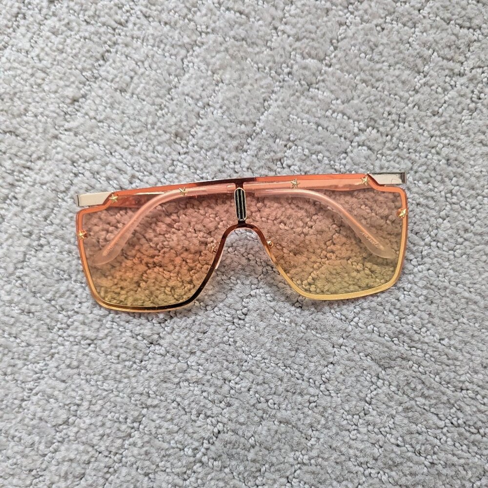 Free People Star Shield Sunglasses GOLD (Discontinued)